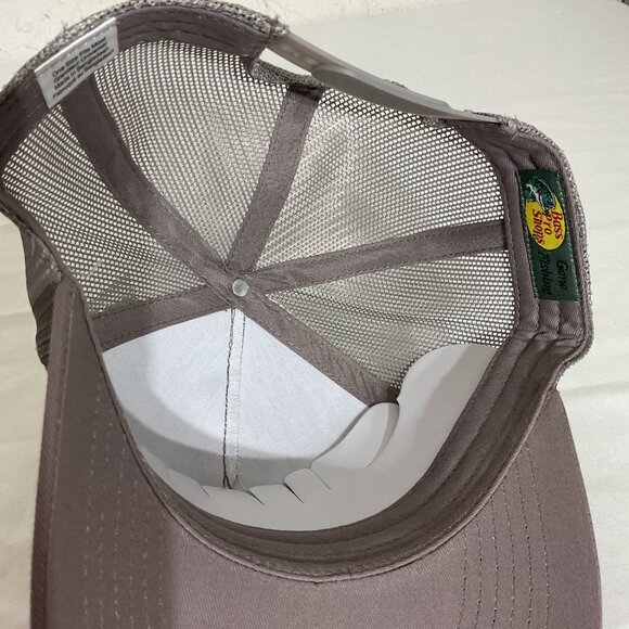 Bass Pro Shops Mesh Trucker Cap Gray Snapback Hat - Picture 3 of 5